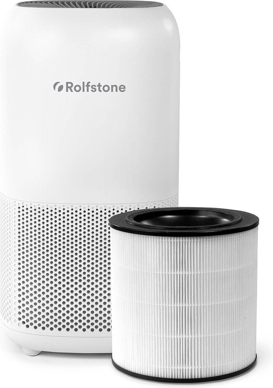 Rolfstone Air Balance XL - Luchtreiniger / Luchtreiniger met vervangbaar HEPA 13 filter + koolstoffilter - CADR: 400m3/h.